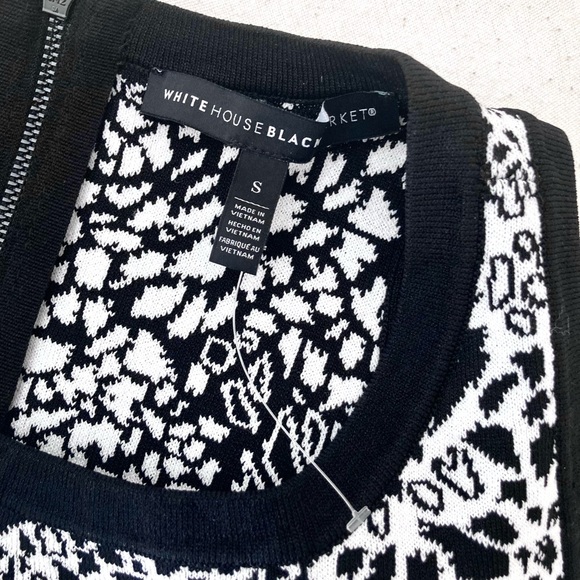 NWOT White House Black Market Jacquard Halter Neck Sweater Size S - Picture 10 of 10